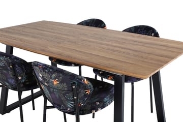 Leah Förlängningsbart Matbord med 4 st Moncoll Matstol - Möbler - Bord & matgrupp - Matgrupp