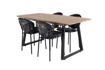 Leah Förlängningsbart Matbord med 4 st Moncoll Matstol - Möbler - Bord & matgrupp - Matgrupp