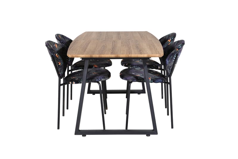 Leah Förlängningsbart Matbord med 4 st Moncoll Matstol - Möbler - Bord & matgrupp - Matgrupp