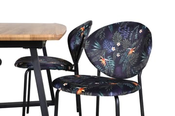 Leah Förlängningsbart Matbord med 4 st Moncoll Matstol - Möbler - Bord & matgrupp - Matgrupp