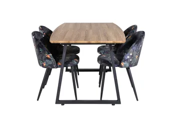 Leah Förlängningsbart Matbord med 4 st Sedavi Matstol - Möbler - Bord & matgrupp - Matgrupp