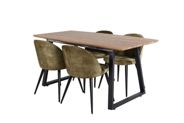 Leah Förlängningsbart Matbord med 4 st Sedavi Matstol - Möbler - Bord & matgrupp - Matgrupp