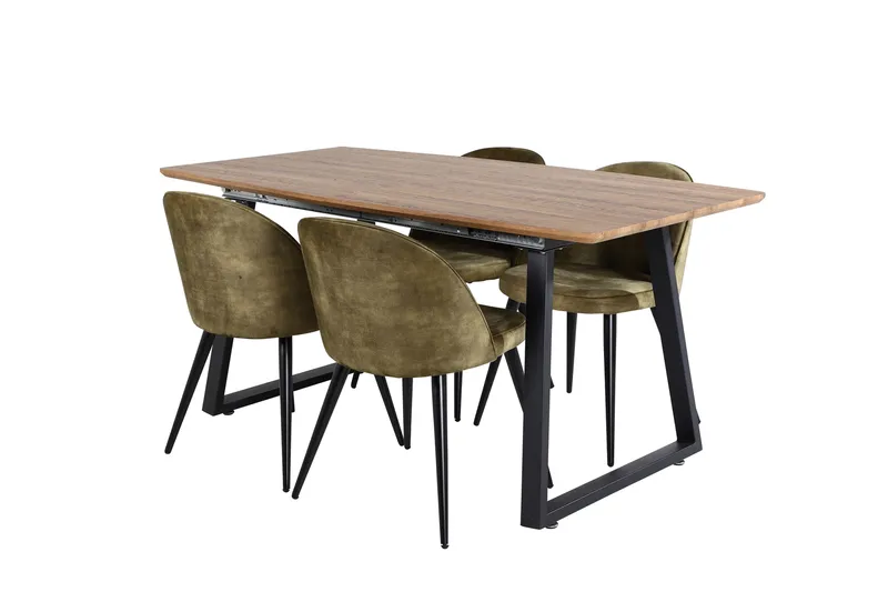 Leah Förlängningsbart Matbord med 4 st Sedavi Matstol