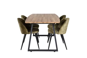 Leah Förlängningsbart Matbord med 4 st Sedavi Matstol - Möbler - Bord & matgrupp - Matgrupp