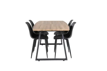 Leah Förlängningsbart Matbord med 4 st Ypas Matstol - Möbler - Bord & matgrupp - Matgrupp