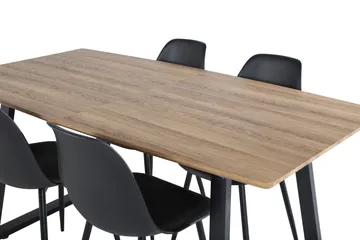Leah Förlängningsbart Matbord med 4 st Ypas Matstol - Möbler - Bord & matgrupp - Matgrupp