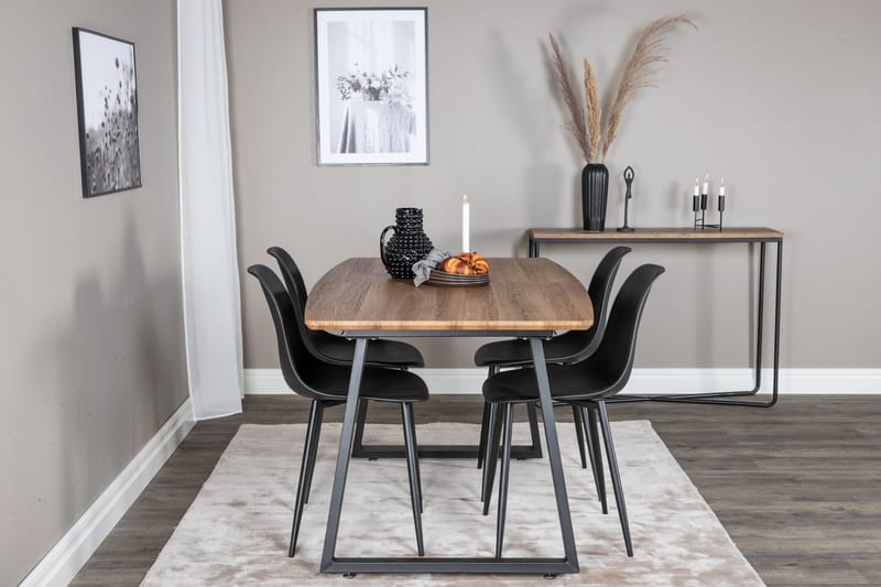 Leah Förlängningsbart Matbord med 4 st Ypas Matstol - Möbler - Bord & matgrupp - Matgrupp