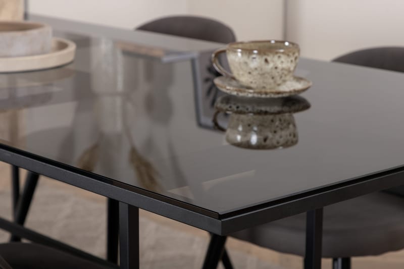 Leif matbord med 4st Velvet matstol - Möbler - Bord & matgrupp - Matgrupp