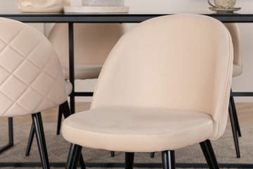 Leif matbord med 4st Velvet matstol - Möbler - Bord & matgrupp - Matgrupp