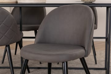 Leif matbord med 4st Velvet matstol - Möbler - Bord & matgrupp - Matgrupp