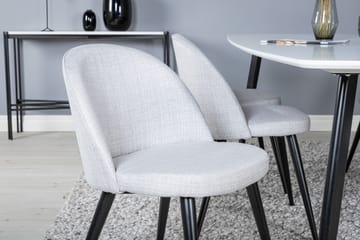 Matgrupp Longreone 240 cm Rektangulär med 6 Longreone Stolar - Svart - Möbler - Bord & matgrupp - Matgrupp