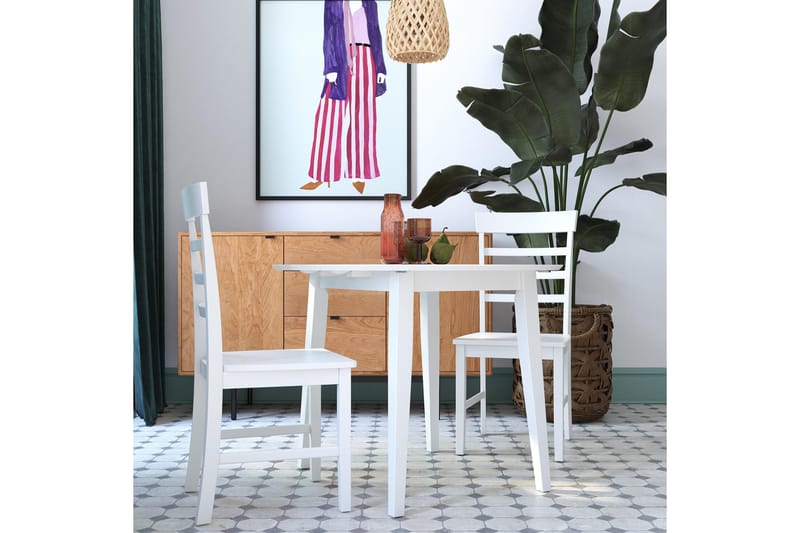 Loukas Matgrupp 3-delar - Vit - Möbler - Bord & matgrupp - Matgrupp