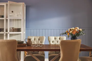 Lyon Förlängningsbar Matgrupp 200 cm inkl 6 Bergviken Stolar - Brun/Vit - Möbler - Bord & matgrupp - Matgrupp