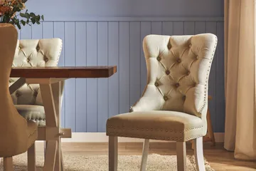 Lyon Förlängningsbar Matgrupp 200 cm inkl 6 Bergviken Stolar - Brun/Vit - Möbler - Bord & matgrupp - Matgrupp