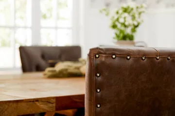 Lyon Förlängningsbar Matgrupp 200 cm med 6 Tuva Fåtölj - Natur/Brun - Möbler - Bord & matgrupp - Matgrupp