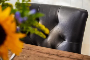 Lyon Förlängningsbar Matgrupp 200 cm med 6 Tuva Fåtölj - Natur/Svart - Möbler - Bord & matgrupp - Matgrupp