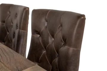 Lyon Förlängningsbar Matgrupp 200 cm med 6 Tuva Stol - Natur / Brun - Möbler - Bord & matgrupp - Matgrupp