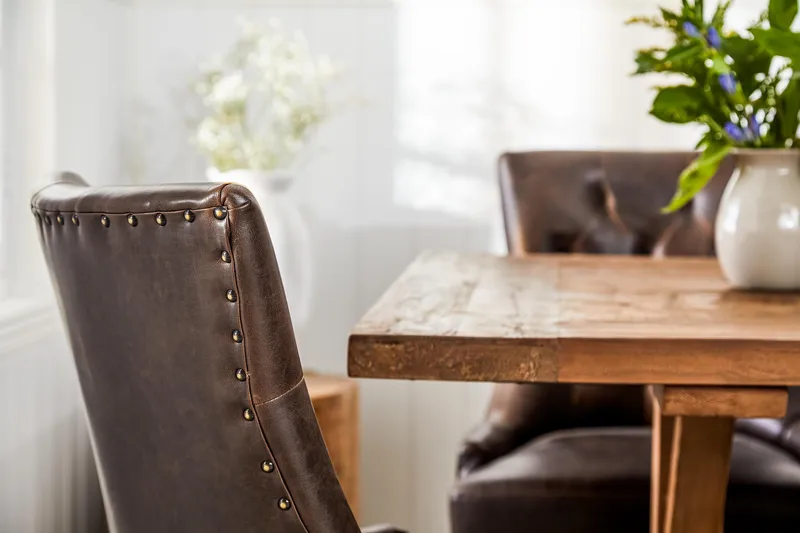 Lyon Förlängningsbar Matgrupp 200 cm med 6 Tuva Stol - Natur / Brun - Möbler - Bord & matgrupp - Matgrupp