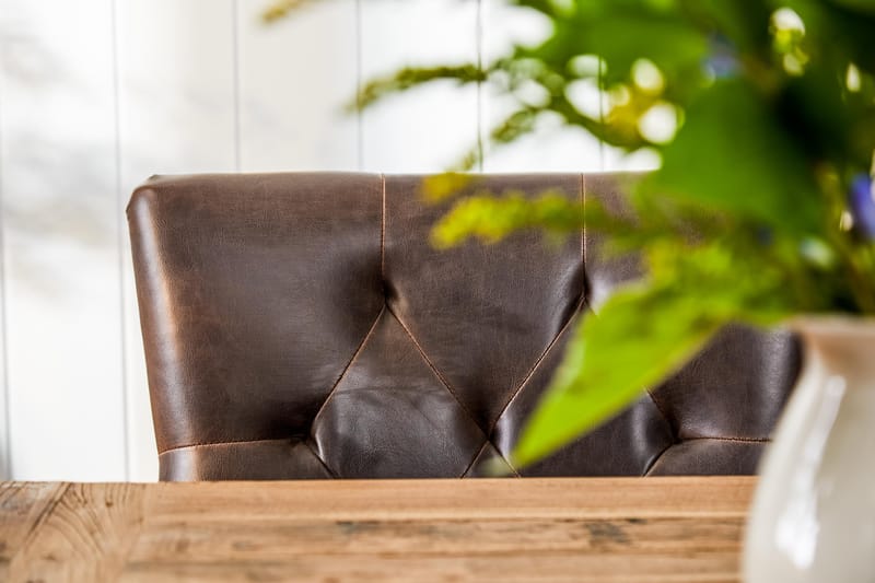 Lyon Förlängningsbar Matgrupp 200 cm med 6 Tuva Stol - Natur/Vit/Brun - Möbler - Bord & matgrupp - Matgrupp