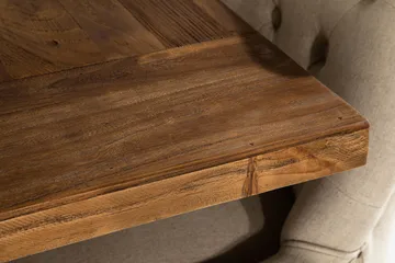 Lyon Förlängningsbar Matgrupp 200 cm med 6 Viktoria Fåtölj - Brunt Trä / Natur Beige - Möbler - Bord & matgrupp - Matgrupp