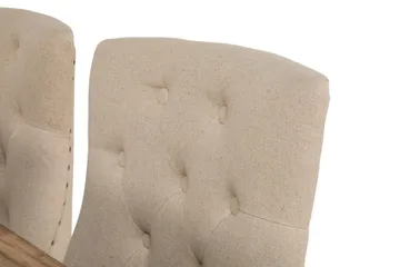 Lyon Förlängningsbar Matgrupp 200 cm med 6 Viktoria Stol Bloomington Natur/Vit/Beige Beige/White - Möbler - Bord & matgrupp - Matgrupp
