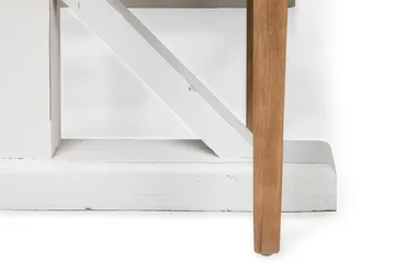 Lyon Förlängningsbar Matgrupp 200 cm med 6 Viktoria Stol Bloomington Natur/Vit/Beige Beige/White - Möbler - Bord & matgrupp - Matgrupp