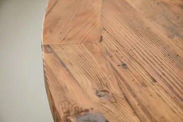 Lyon Matgrupp Ø150 cm Rund med 4 st Viktoria Stolar - Vintage Natur/Vit/Grå - Möbler - Bord & matgrupp - Matgrupp