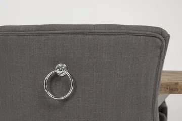 Lyon Matgrupp Ø150 cm Rund med 4 st Viktoria Stolar - Vintage Natur/Vit/Grå - Möbler - Bord & matgrupp - Matgrupp