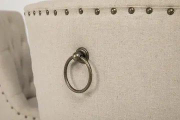 Lyon Matgrupp Ø150 cm Rund med 6 st Viktoria Stolar - Vintage Natur / Vit / Beige - Möbler - Bord & matgrupp - Matgrupp