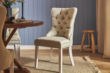 Lyon Matgrupp 120 cm Rund inkl 4 Bergviken Stolar - Brun - Möbler - Bord & matgrupp - Matgrupp