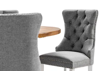 Lyon Matgrupp 120 cm Rund inkl 4 Bergviken Stolar - Brun - Möbler - Bord & matgrupp - Matgrupp