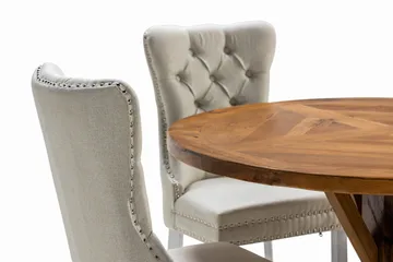 Lyon Matgrupp 120 cm Rund inkl 4 Bergviken Stolar - Brun - Möbler - Bord & matgrupp - Matgrupp