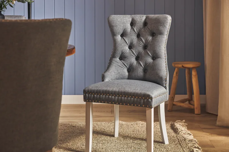 Lyon Matgrupp 120 cm Rund inkl 4 Bergviken Stolar - Brun - Möbler - Bord & matgrupp - Matgrupp