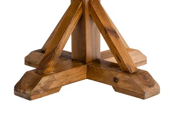 Lyon Matgrupp 120 cm Rund inkl 4 Bergviken Stolar - Brun - Möbler - Bord & matgrupp - Matgrupp