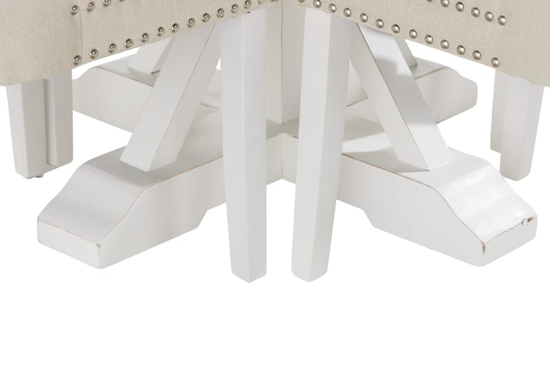 Lyon Matgrupp 120 cm Rund inkl 4 Bergviken Stolar - Brun/Vit - Möbler - Bord & matgrupp - Matgrupp