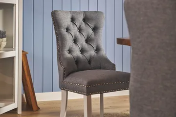 Lyon Matgrupp 120 cm Rund inkl 4 Bergviken Stolar - Brun/Vit - Möbler - Bord & matgrupp - Matgrupp