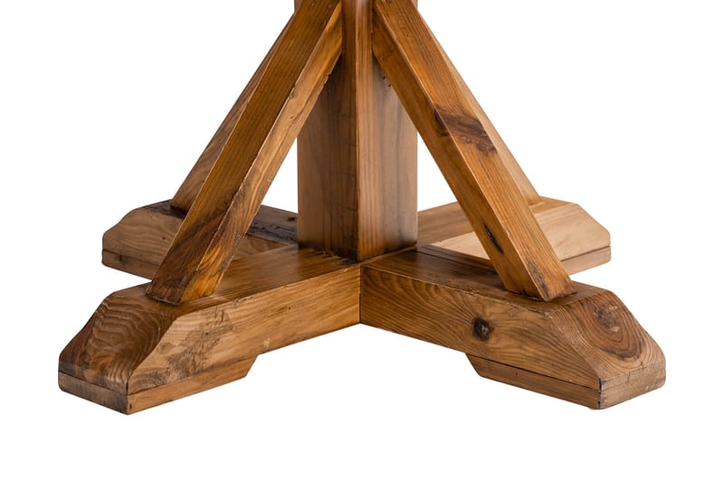 Lyon Matgrupp 120 cm Rund inkl 4 Bergviken Stolar Konstläder - Brun - Möbler - Bord & matgrupp - Matgrupp