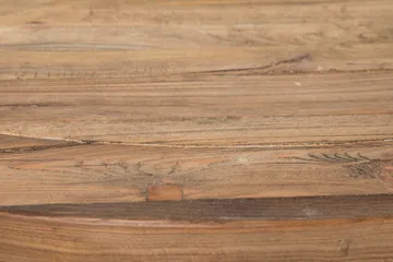 Lyon Matgrupp 150 cm Rund med 4 Tuva Fåtölj - Vintage Alm/Vit/Brun PU - Möbler - Bord & matgrupp - Matgrupp