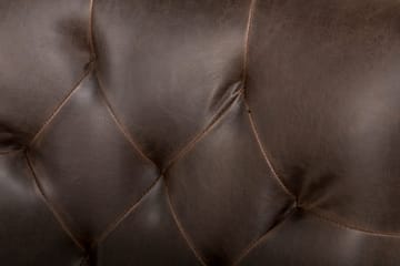 Lyon Matgrupp 150 cm Rund med 4 Tuva Fåtölj - Vintage Alm/Vit/Brun PU - Möbler - Bord & matgrupp - Matgrupp