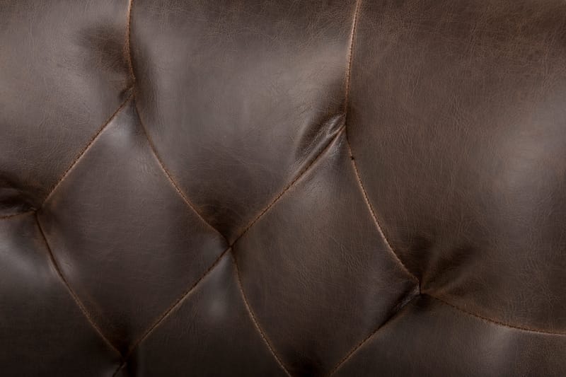 Lyon Matgrupp 150 cm Rund med 4 Tuva Fåtölj - Vintage Alm/Vit/Brun PU - Möbler - Bord & matgrupp - Matgrupp