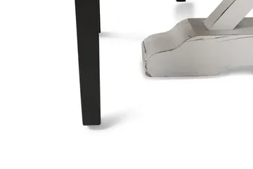 Lyon Matgrupp 150 cm Rund med 4 Tuva Fåtölj - Vintage Alm/Vit/Svart PU - Möbler - Bord & matgrupp - Matgrupp