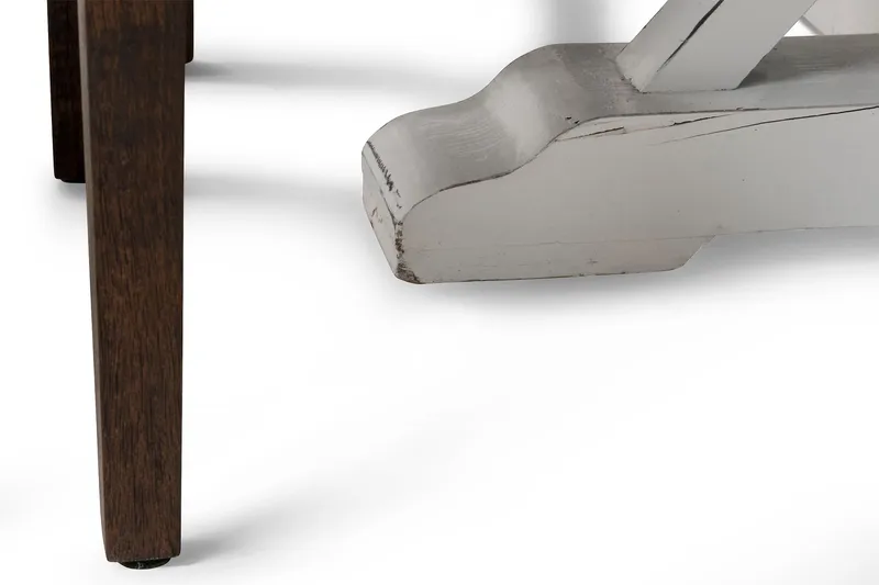 Lyon Matgrupp 150 cm Rund med 6 Tuva Fåtölj - Vintage Alm/Vit/Brun PU - Möbler - Bord & matgrupp - Matgrupp