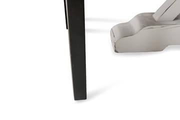 Lyon Matgrupp 150 cm Rund med 6 Tuva Fåtölj - Vintage Alm/Vit/Svart PU - Möbler - Bord & matgrupp - Matgrupp