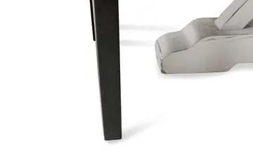 Lyon Matgrupp 150 cm Rund med 6 Tuva Fåtölj - Vintage Alm/Vit/Svart PU - Möbler - Bord & matgrupp - Matgrupp