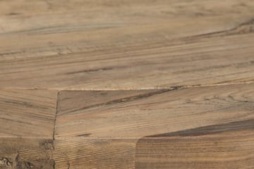 Lyon Matgrupp 150 cm Rund med 6 Tuva Fåtölj - Vintage Alm/Vit/Svart PU - Möbler - Bord & matgrupp - Matgrupp