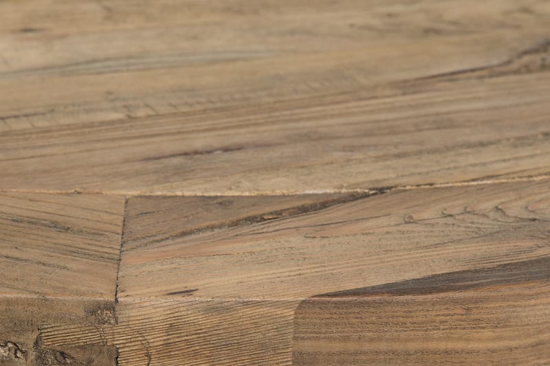 Lyon Matgrupp 150 cm Rund med 6 Tuva Fåtölj - Vintage Alm/Vit/Svart PU - Möbler - Bord & matgrupp - Matgrupp