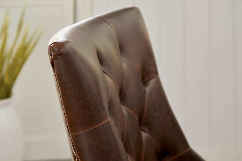 Lyon Matgrupp Rund med 4 st Tuva Fåtölj Konstläder - Trä/Vit/Svart PU - Möbler - Bord & matgrupp - Matgrupp