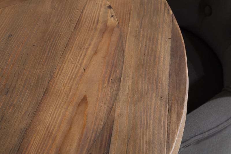 Lyon Matgrupp Rund med 4 st Viktoria Fåtölj - Trä/Vit/Grå - Möbler - Bord & matgrupp - Matgrupp