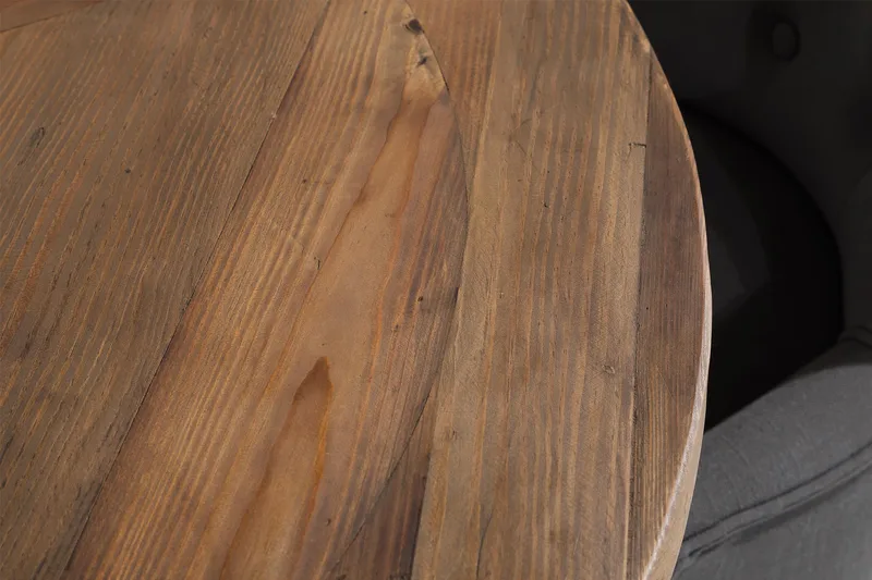 Lyon Matgrupp Rund med 4 st Viktoria Fåtölj - Trä/Vit/Grå - Möbler - Bord & matgrupp - Matgrupp