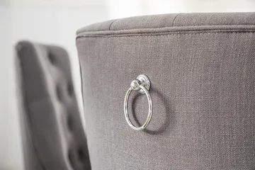 Lyon Matgrupp Runt med 6 Viktoria Stol - Vit/Grå - Möbler - Bord & matgrupp - Matgrupp